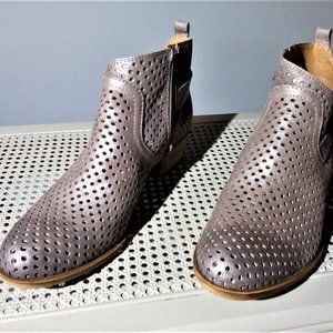 Lucky Brand cutout ankle booties.